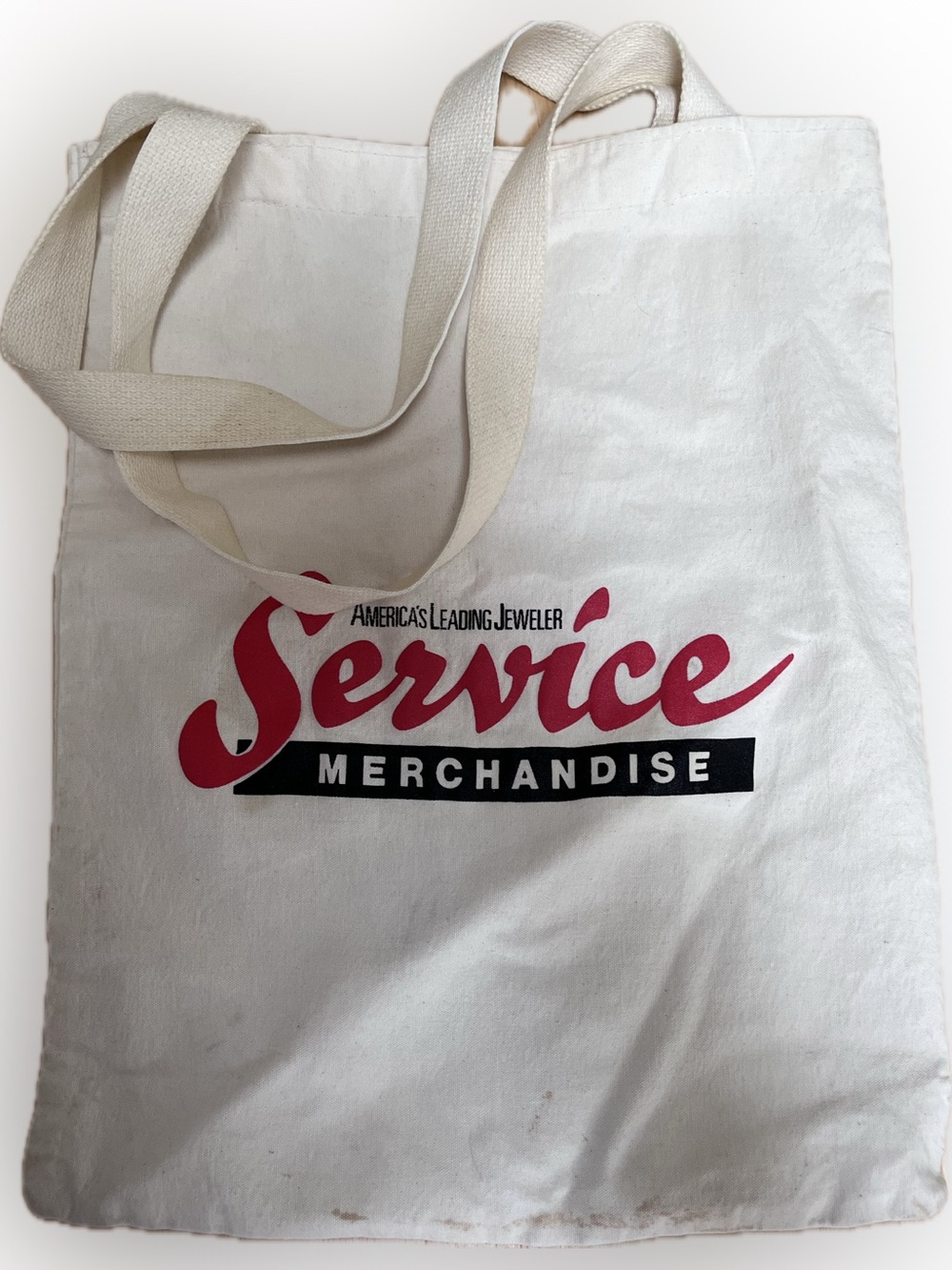 Vintage Service Merchandise Tote Reusable Shopping Bag Nostalgic Kitschy